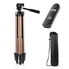 셀루미 브론즈 프리미엄 삼각대 4.0 블루투스 리모컨 풀세트 125cm, SEL-WT3133(블랙), 1개