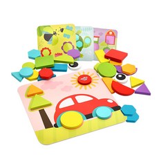 Tooquitoy 形狀拼圖 4in1 396, 混色