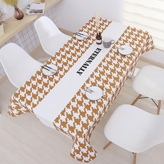 알럽홈 코튼 미니멀 기하학 식탁보, TYPE6, 100 x 140 cm