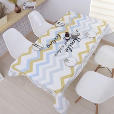 알럽홈 코튼 미니멀 기하학 식탁보, TYPE3, 110 x 170 cm