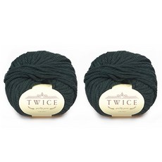 트와이즈 뜨개 털실 100g, 410 카키, 2개