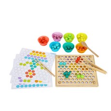 KesB 益智珠子拼圖盤組, 混色, 1組
