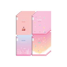 아이비스 초등슬림 영어노트 좁은칸 여 11493 4종 x 5p, 이층버스, 버블건, 뉴욕, 행성, 1세트