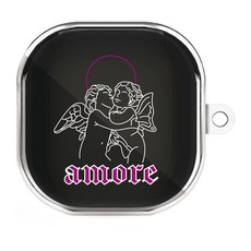 원베스트 갤럭시버즈 라이브 /버즈2 투명 하드 디자인 B 케이스, 148 아모르퍼플