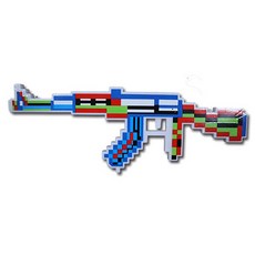 Momlovesyou像素白色玩具槍, 混色