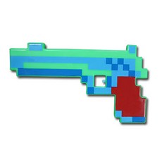 Mom Loves You像素藍色玩具手槍, 混色