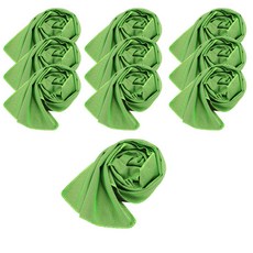 aryko 素色涼感圍巾 10入, 綠色