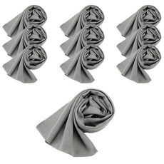 aryko 素色涼感圍巾 10入, 灰色的