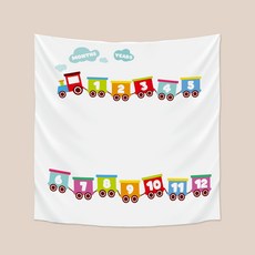 셀프 포토 패브릭 컬러풀, 기차