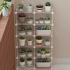 가팡 다용도 화분 선반 G, 화이트, 6단