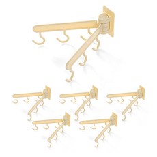 알럽홈 회전 욕실 주방 벽 후크, 베이지, 6개