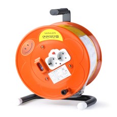 용진하이텍 안전차단형 전기릴선 2구 YCB-1530, 30m, 1개