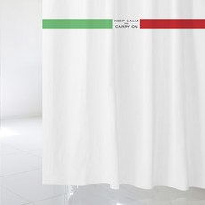 Supul 北歐風格浴簾 SC483 1800 x 1880 mm + 不鏽鋼浴簾掛勾 12p, 1套