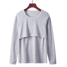 올나인 기본무지 산후용 라운드넥 긴팔