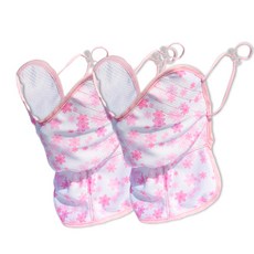 인콘트로 UV CUT 볼마스크 2p, 꽃무늬 핑크