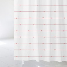 北歐風格浴簾 SC561 1800*1880mm+不鏽鋼掛鉤 12入, 1套