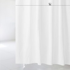 北歐風織物浴簾 北極熊款 sc817 L 1800*1880mm+不鏽鋼掛鉤 12入組, 1套