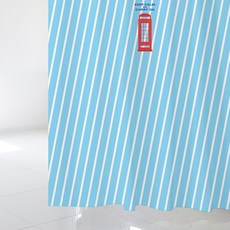 北歐風格浴簾 SC718 1800*1880mm+不鏽鋼掛鉤 12入, 1套