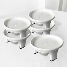 fresh garden BFA 圓形迷你花盆托盤 5入, 混色, 5個