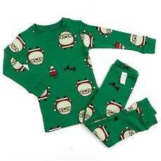 Maykids 童款胖嘟嘟聖誕老人30支棉長袖家居服套裝