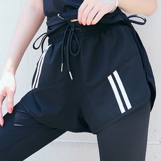 Naya Style女款瑜珈短褲+緊身褲套裝 C-756-1