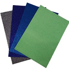 非黏貼式亮片不織布4種 + 油紙2張, 萊姆色 + 寶石藍 + 深銀色 + 海軍藍 + 黑色