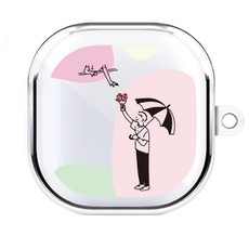 ONEBEST Galaxy Buds Live / Buds2 透明硬殼設計保護殼 F, 單一商品, 517 愛情日