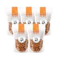 하늘사랑 볶음 아몬드 지퍼팩, 400g, 5개