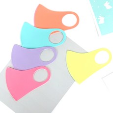 孩童3D立體ATB-UV+素色口罩5入組