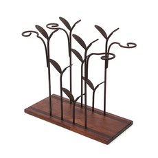 Moderns新芽酒杯架酒架, 棕色, 1個