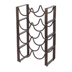 復古波浪酒架 2列 4層, 混合顏色, 1個