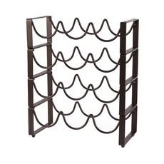 復古波浪酒架 3列4層, 混色, 1個