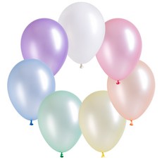 Sempertex 珠光粉彩氣球 30cm, 隨機出貨, 50個