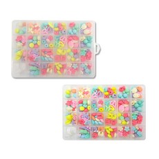 BlueMato 彩色串珠+24格塑膠收納格 190*130m, 20種, 2套