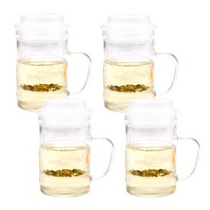 TEAUS 티어스 유리 필터머그 TEA 05, 4개