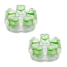 티어스 하트 유리 티워머, 그린, 2개