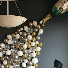 윰스 샴페인 풍선 세트, 혼합색상, 1세트