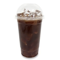 TOGO PACK 透明PET冰杯+圓頂蓋, 100入, 1套, 600ml