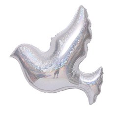 GRABO BALLOONS 鴿子鋁箔氣球, 珍珠白, 1個