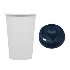 OXO 環保紙杯490ml+打孔蓋, 1組