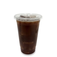 Togo Pack 透明PET冰杯+平蓋, 480ml, 1個