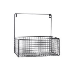 吸附壁掛浴室廚房收納架 黑色, 1個