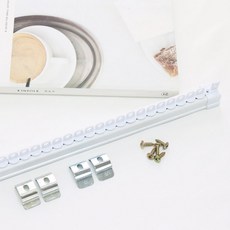 Maison Textile 高級型飯店式滑順窗簾電著軌道, 白色