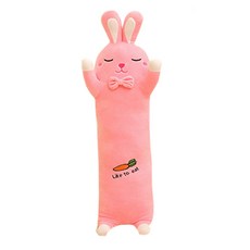 Sunheeshop 兔子身體靠枕, 粉色的