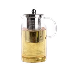 TEAUS 티어스 스텐 거름망 유리 티포트 TS 03, 혼합색상, 1100ml