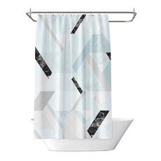 GUNU 抽象圖案浴簾 180 x 180 cm, 1個