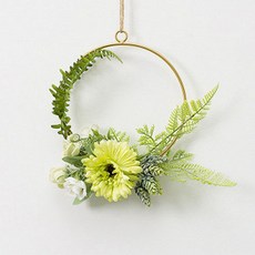 丹寧藝術金戒指花人造花租賃圓形22 ZSP007, 混色