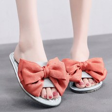 Ants 奢華蝴蝶結飾邊室內拖鞋, 薄荷綠