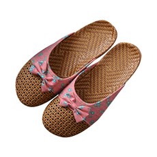 ANTS 女款編織室內拖鞋, 深粉色, 1組