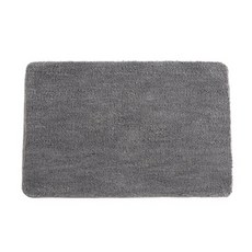 더플로우컴퍼니 모던 보슬보슬 직사각형 발매트, 그레이